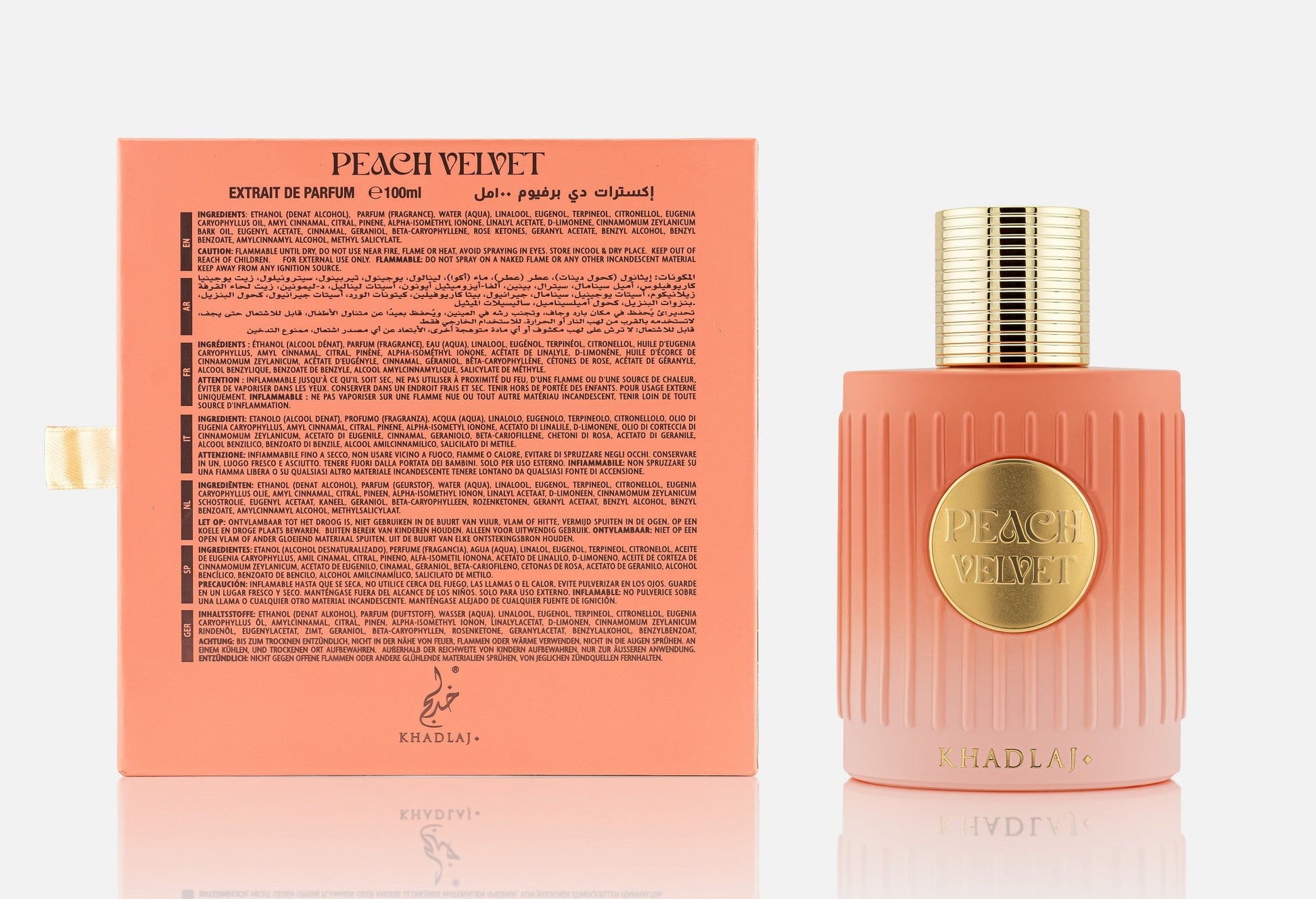 Khadlaj Peach Velvet 100ml Extrait de Parfum for Women - Estilo Fresco Dubai