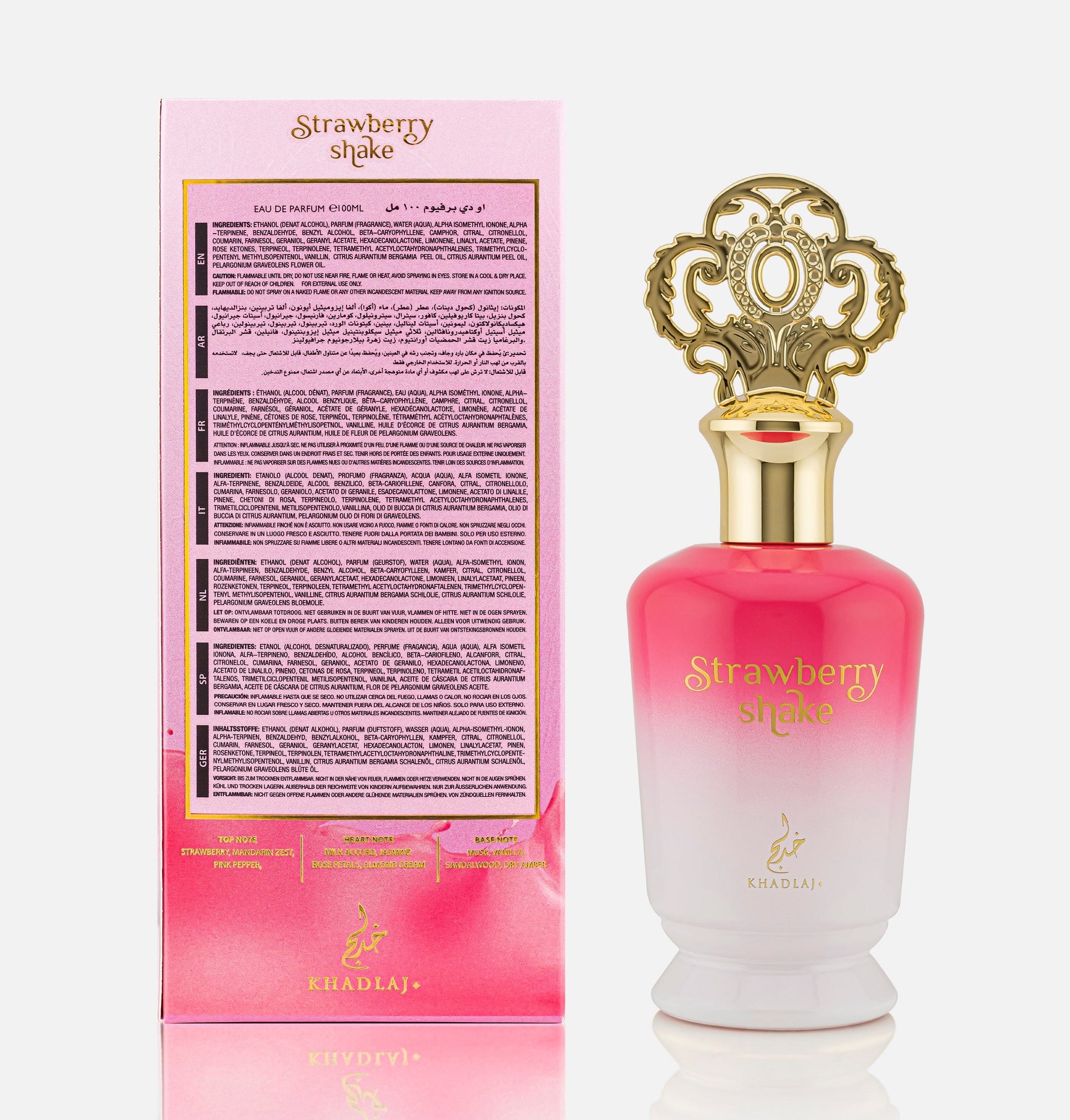 Khadlaj Strawberry Shake 100ml Eau de Parfum Spray for Women - Estilo Fresco Dubai